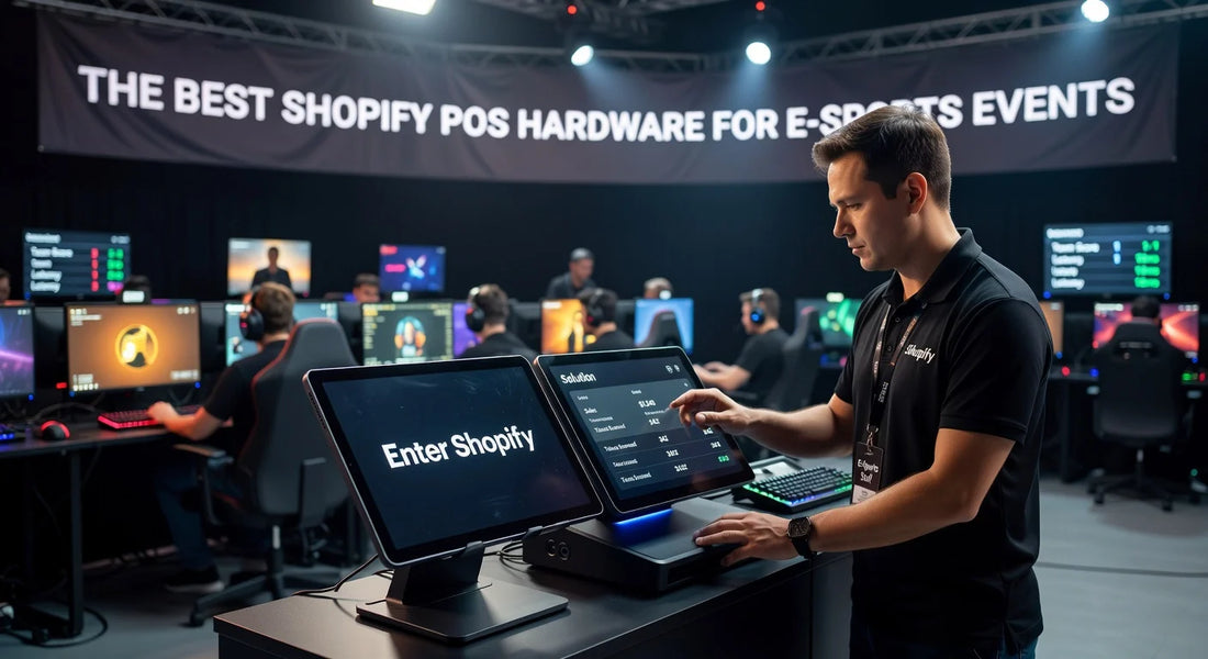 Professional header image for list-based article: The Best Shopify POS Hardware for E-Sports Events