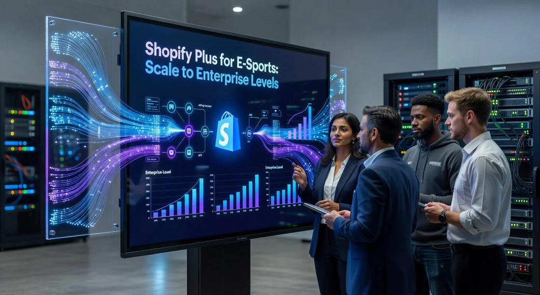 Professional header image for industry analysis: Shopify Plus for E-Sports: Scale to Enterprise Levels